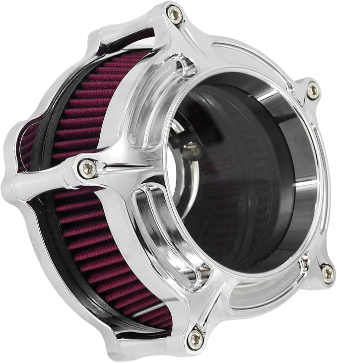 HDBUBALUS Motorcycle Air Filter Cleaner Intake Filter System Kit - Image 3