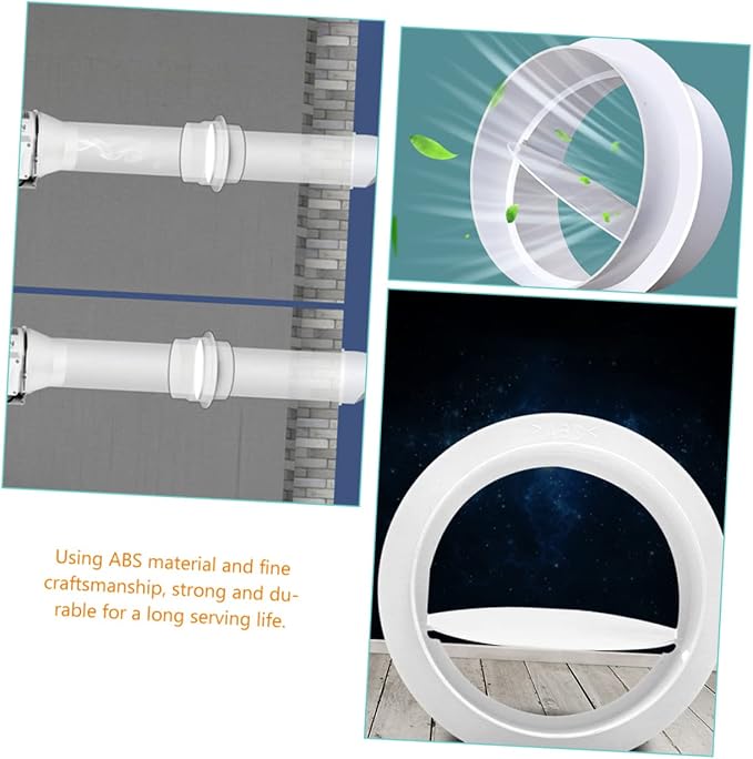 Uonlytech 4pcs Vent Blockers Air Duct Connector Flange Air Conditioner Exhaust - Image 8