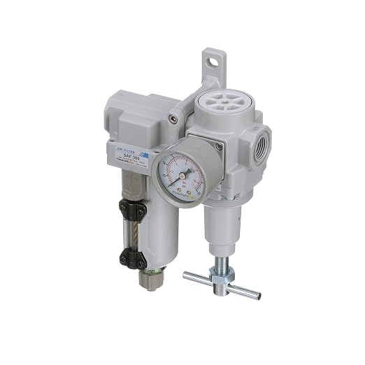 PneumaticPlus SAU320T-N03G-MEP Air Filter Regulator Combo 3/8" NPT -T-Handle - Image 4