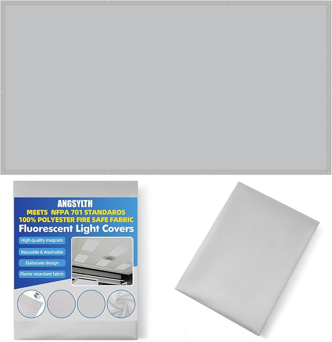 Fluorescent Light Covers -1PCS 4x2 Feet Classroom Covers by ANGSYLTH