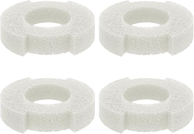 Pawfly 4 Pack Aquarium Bio-Sponge Filter Replacement Sponges White Foam by Pawfly