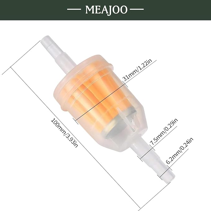6PCS 1/4" x 5/16" Gas Inline Fuel Filter, - Image 2