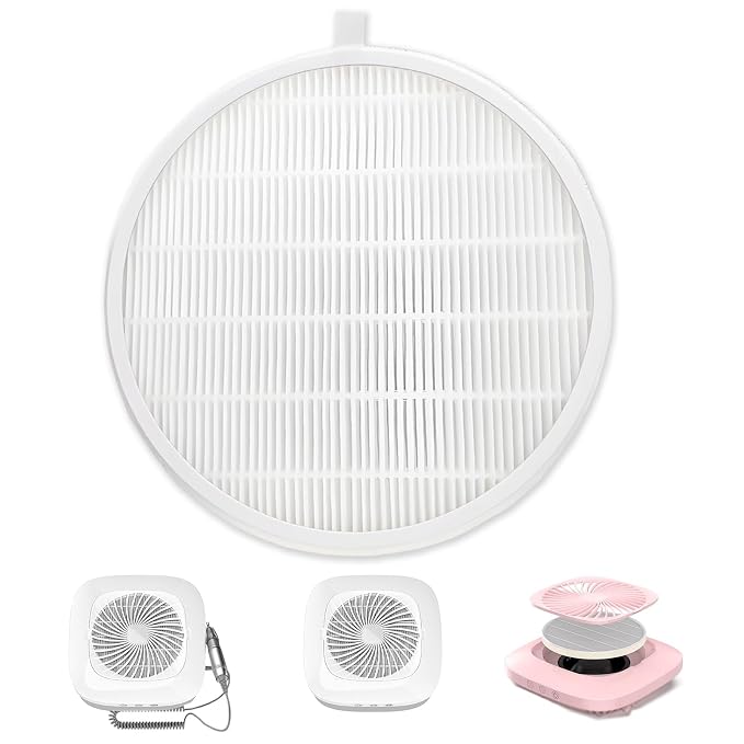 Nail Dust Collector Filter, Replacement Filters Compatible by Mecefeno