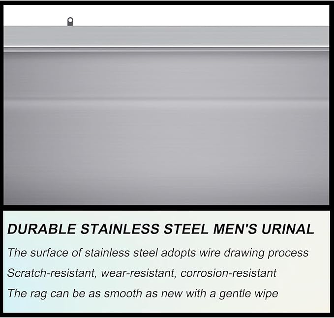 Wall-Mounted Stainless Steel Urinal Trough - Image 3