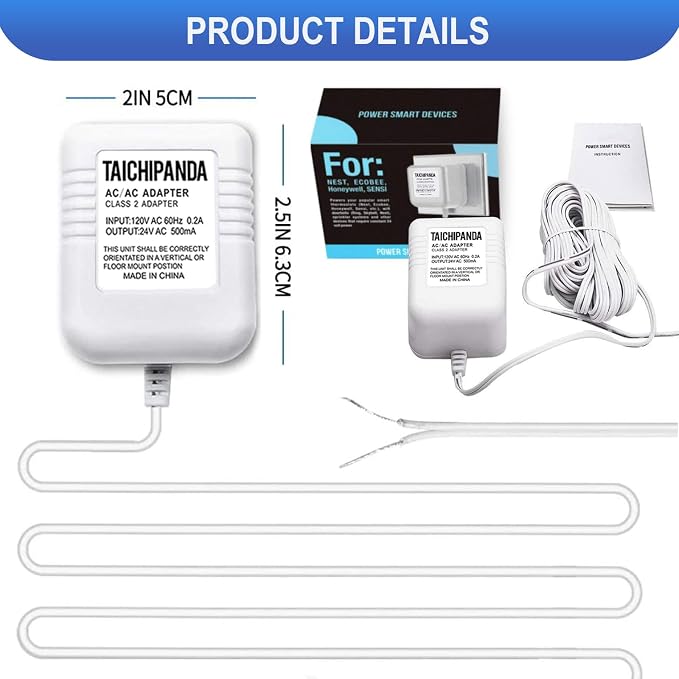 TAICHIPANDA 24 Volt Transformer, C Wire Adapter - Image 6
