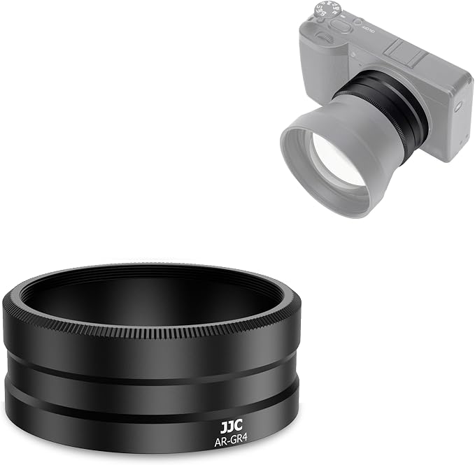 JJC Lens Filter Adapter for Ricoh GR IV GRIV GR4 HDF Monochrome Digital Camera by JJC