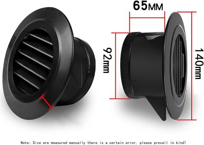 ABS Fresh Air System Exhaust Air Outlet Slant Louver Air Outlet - Image 2