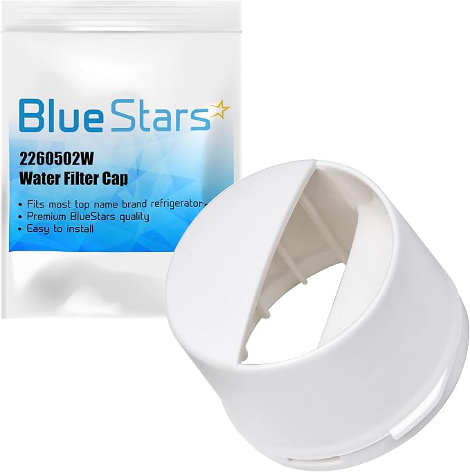 BlueStars WP2260518W 2260502W Refrigerator Water Filter Cap Replacement by BlueStars