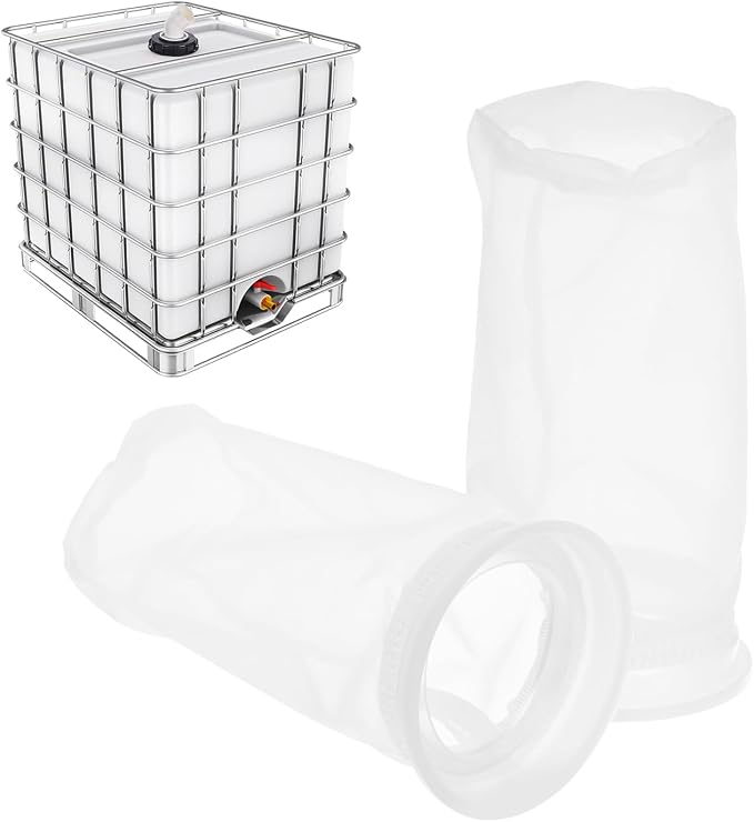 PATIKIL 4" IBC Lid Filter 2 Pack 210mm Long Washable Nylon Fine Mesh Filter IBC by PATIKIL