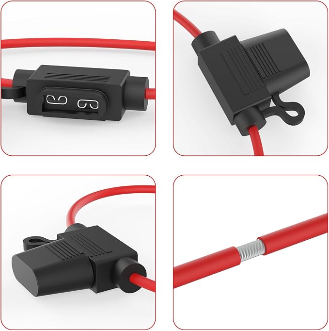 Newdeli 10Pack 14AWG Inline Fuse Holder 12V ATO/ATC Waterproof in Line Fuse - Image 5