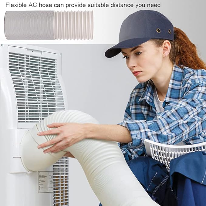BEWAVE Portable Air Conditioner Hose, Portable Exhaust Vent Hose - Image 4