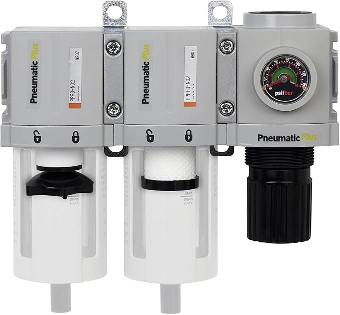 PneumaticPlus PPC3C-N03G 3-Stage Compressed Air Dryer System – 3/8" NPT - Image 3