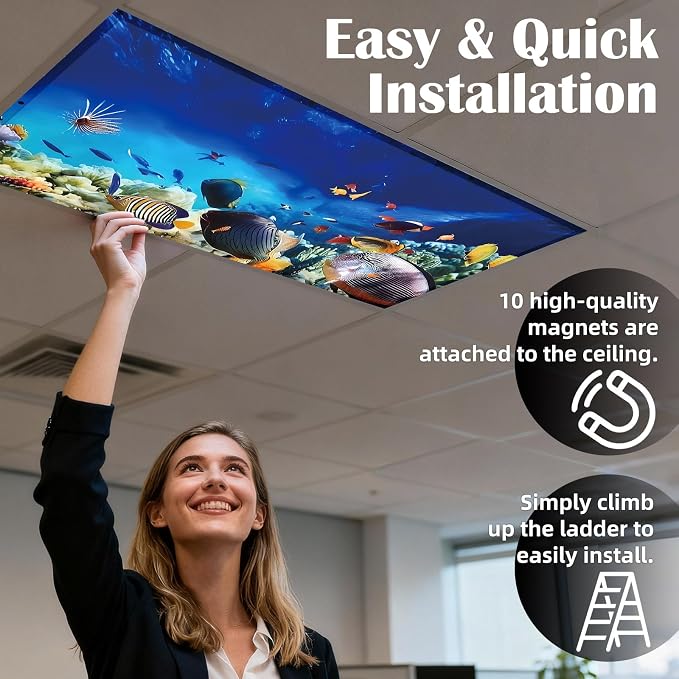 ANGSYLTH 4 Pcs Fluorescent Light Covers - Image 4