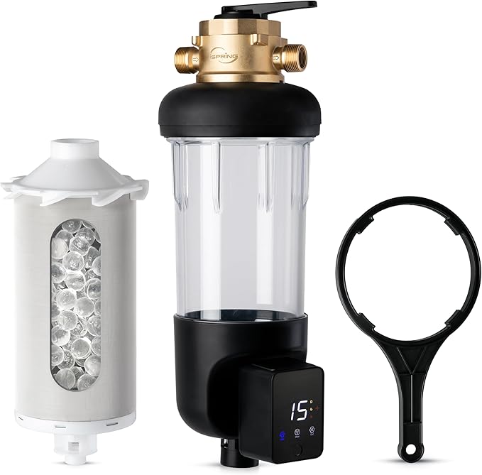 iSpring WSP50SL-ARJ-BP, NSF Certified, Whole House Spin Down Sediment Water by iSpring