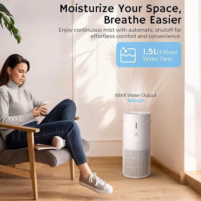 Airthereal 2-in-1 Air Purifier & Humidifier Combo - Image 4