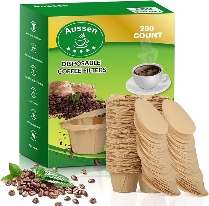 Aussen Disposable Coffee Paper Filters Replacement Kerig Filter Fit All Keurig by AUSSEN