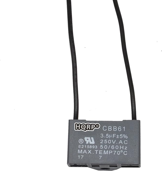 HQRP Ceiling Fan Capacitor CBB61 3.5uf 2-Wire UL Listed by HQRP