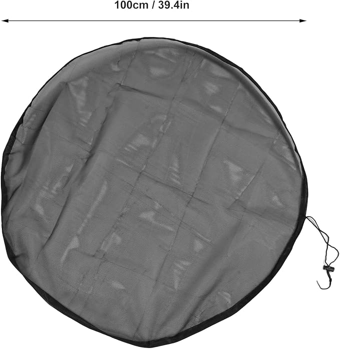 Rain Mesh Cover, Mesh Cover for Rain Barrels, Drawstring Leaf Filter Water - Image 9