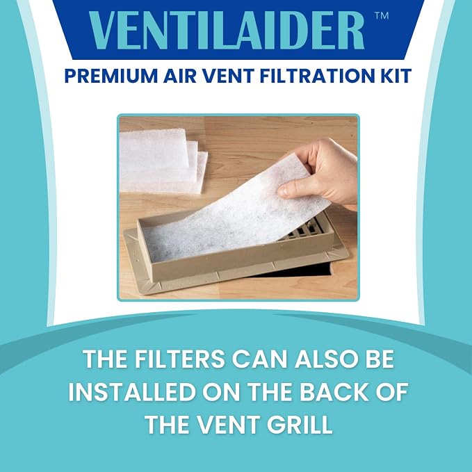 Complete Air Vent Register Filter Set Cut To Fit Any Size 16" x 60" & 50" - Image 3