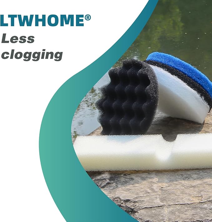 LTWHOME Foam Filter Set, Fine Filters, Carbon Filters, Bio-Foam Filters and - Image 4