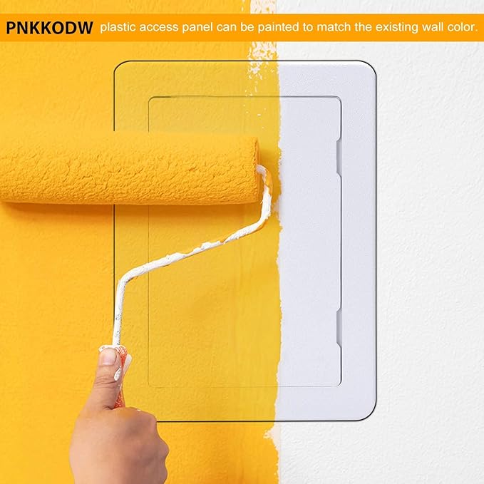 Plumbing Access Panel for Drywall 6 x 9 Inch Plastic Access Door Removable Wall Access Panel Ceiling Reinforced Hinged Durable White