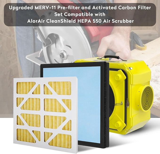 Upgraded 3 Pack MERV-11 Filter and 1 Pack HEPA& Activated Carbon Filter - Image 3