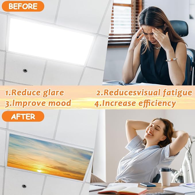 8 Pcs Fluorescent Light Covers - Image 3