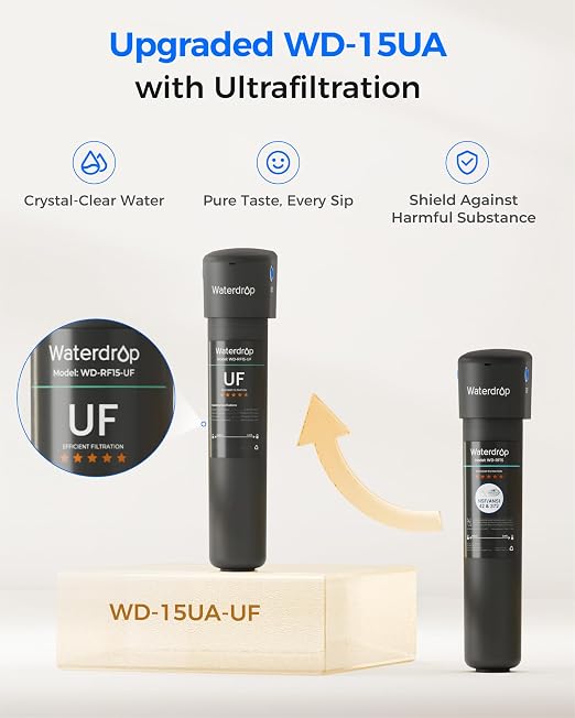 Waterdrop 15UA-UF 0.01 μm Ultra Filtration Under Sink Water Filter System - Image 3