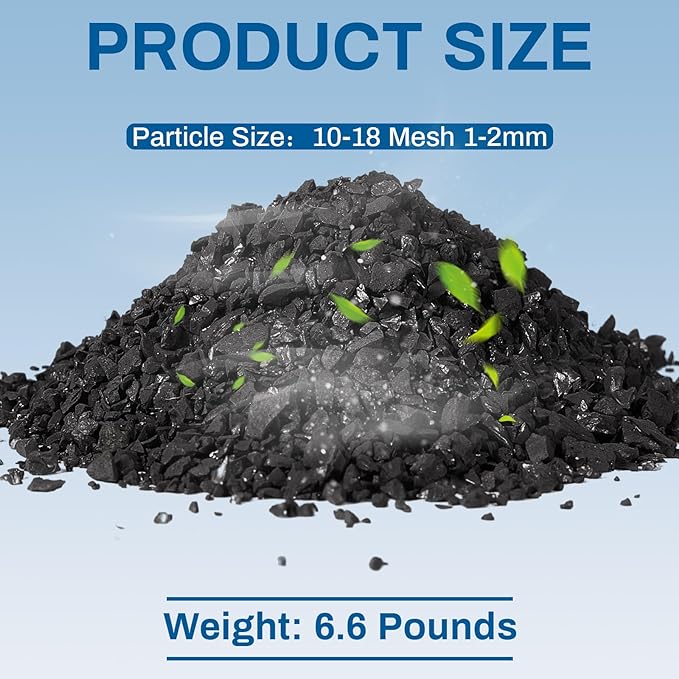 Timgle Bulk Water Air Filter Activated Charcoal Coconut Hull Granular Activated - Image 2