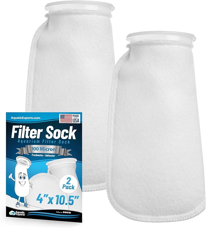 Aquatic Experts 4 inch Ring 100 Micron Felt Filter Sock by AquaticExperts