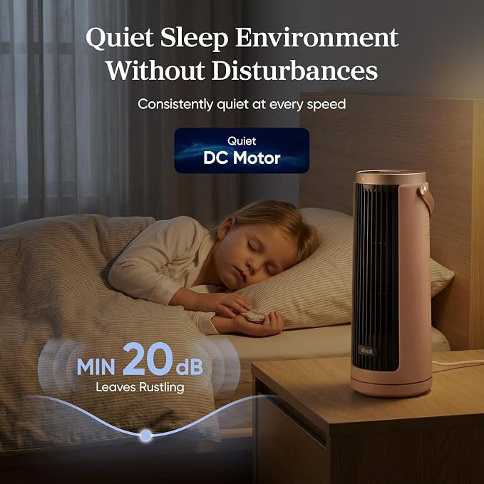 LEVOIT Tower Fan for Bedroom, 20dB Quiet Desk Fan - Image 4