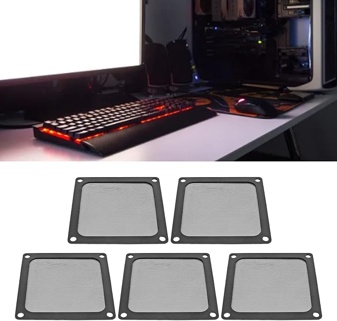 Dust Filter for Computer PC Cooler Fan, 80 x 80mm Magnetic Frame PC Fan Dust - Image 6