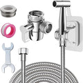 Handheld Bidet Sprayer Set, Toilet Bidet Attachment with 3-Way Faucet Diverter Bathroom Bidet WC Spray with 2M Hose, Used for Cleaning Sink, Bathroom Corner, Toilet, Personal Hygiene