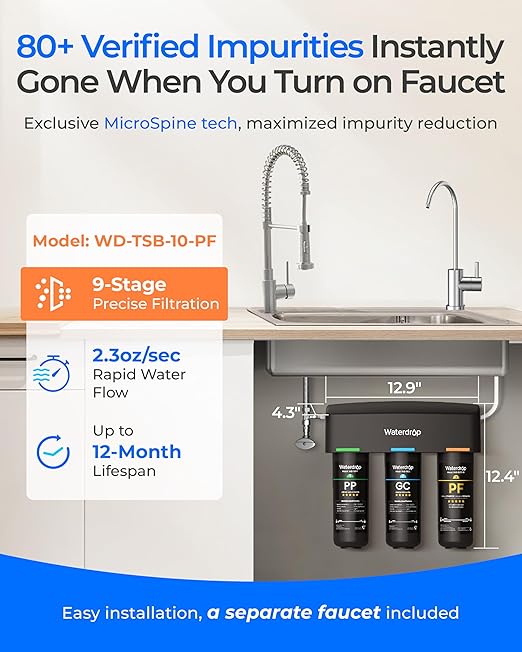 Waterdrop TSB-PF Under Sink Water Filter,  + - Image 2