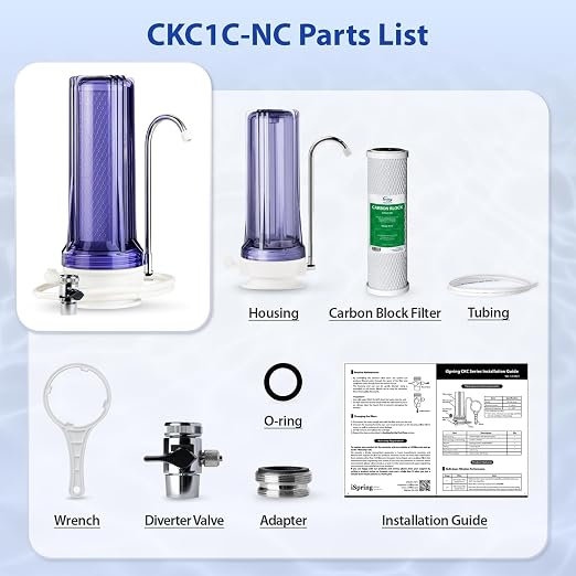 iSpring CKC1C Countertop Drinking Water Filtration System - Image 6