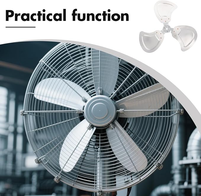 Industrial Aluminum Fan Blades 16.5 Inch Replacement Parts - Image 2