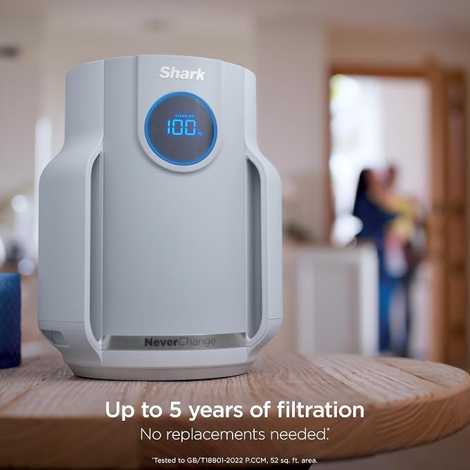 Shark Air Purifier for Home, NeverChange Compact Pro, for Bedroom, Home Office - Image 8