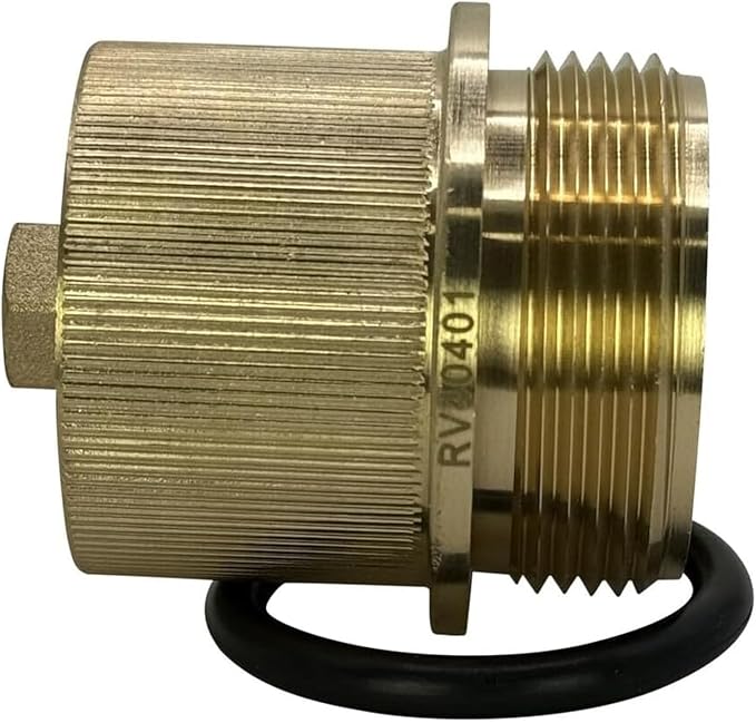 RV40401 X50 Durable Pro Grade Brass Drain Plug Cap Assembly | Compatible by REVAPOOLProductsInc