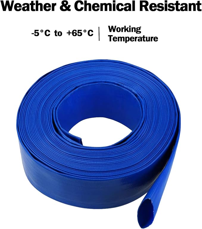 Eastrans 3 inch x 25 FT Pool Backwash Hose, 5 inch Width When Pool Hose Lay-Flat - Image 9