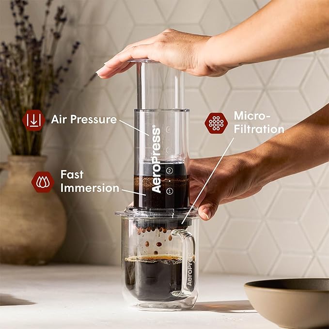 AeroPress Coffee Maker White Paper Micro-Filters, Compostable Coffee Filters - Image 3