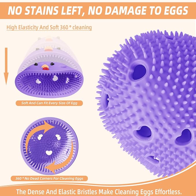 Silicone Egg Brush Cleaner, Egg Washer - Image 3