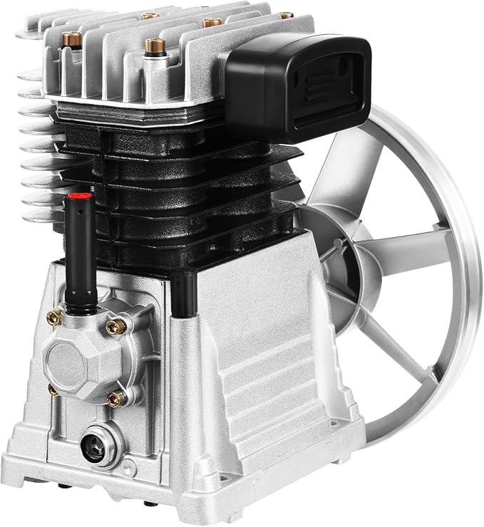 Air Compressor Pump Head, Twin Cylinder Air Compressor Head by Unknown