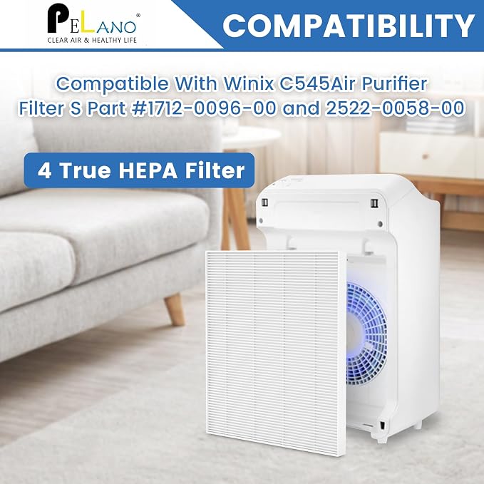 4 Pack C545 HEPA Replacement Filter S Compatible - Image 2