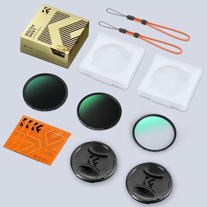 K&F CONCEPT 49mm CPL MCUV ND1000 Lens Filter 2 Lens Caps Kits Waterproof - Image 7