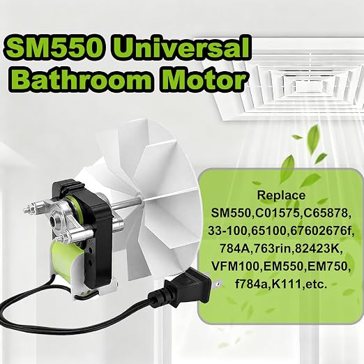 Universal SM550 Bathroom Exhaust Fan Motor Replacement Compatible - Image 6