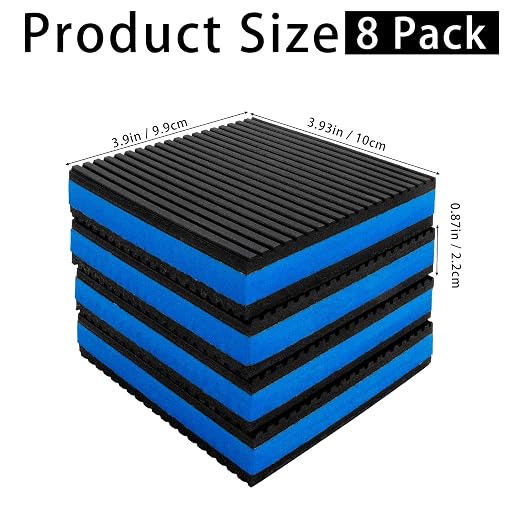 8 Pack Anti Vibration Pads, Rubber Sound Insulating Isolation Damping Pads - Image 2