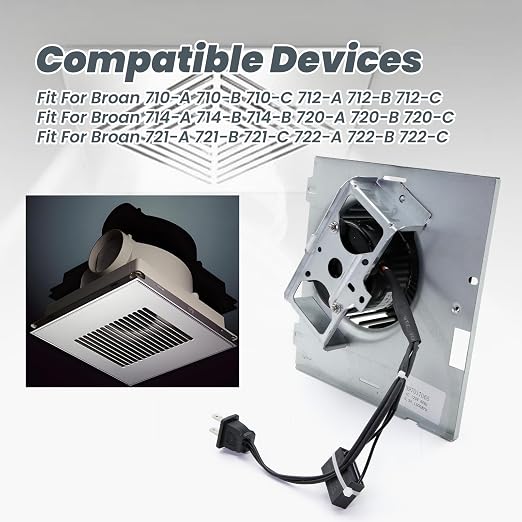 ASTROSYNC Bathroom Fan Motor Assembly Fit - Image 3