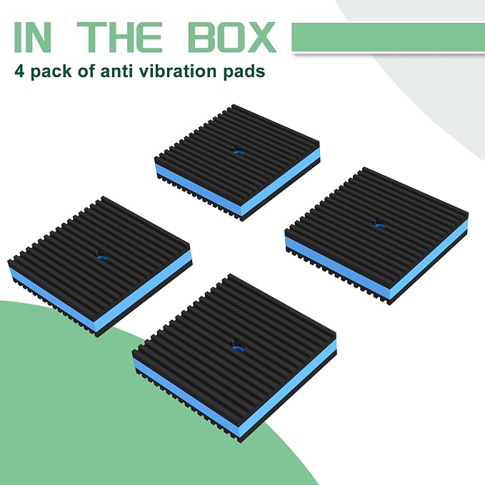 4 Pack Anti Vibration Pads 4" X 4" X 7/8" Heavy Duty Vibration Damping Pads - Image 8