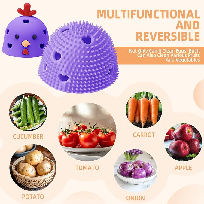 Silicone Egg Brush Cleaner, Egg Washer - Image 7