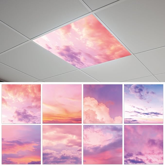 8 Pcs Fluorescent Light Covers by Wiooffen
